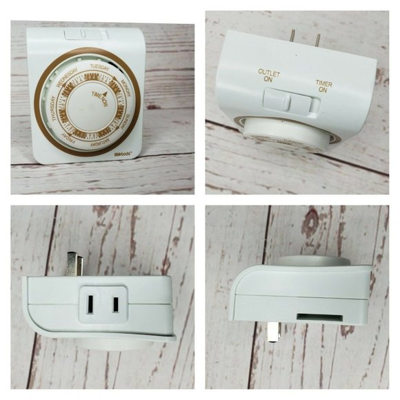 Woods Coleman Cable Mechanical Outlet Timer - Picture 1 of 9